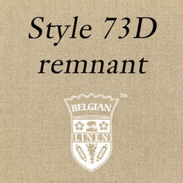 90" x 72" Belgian Linen remnant. Style 73D, double weave, 8.4 oz. Ships folded.