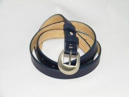 ceinture fine en cuir marine mod 2.5/BM4