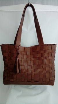 SAC à main en cuir tressé  "CLAUDIA"