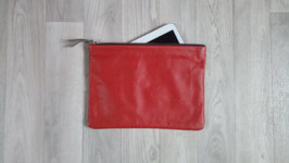 ETUI POUR TABLETTE orange et taupe