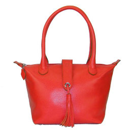 SAC  "ANNA" EN CUIR CORAIL