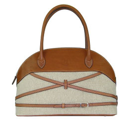 Sac Cabourg en Cuir et Lin