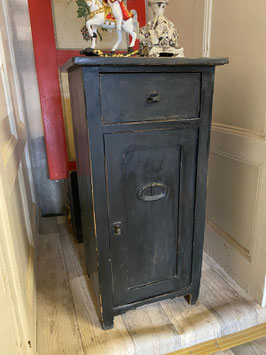 Antiker Nachtschrank, Schwarz