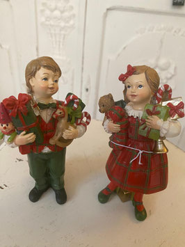 Deko Figuren 2er-Set "Bescherung"