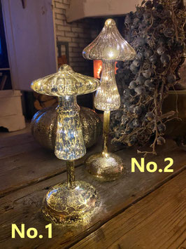 Pilz aus Glas mit LED - No.1