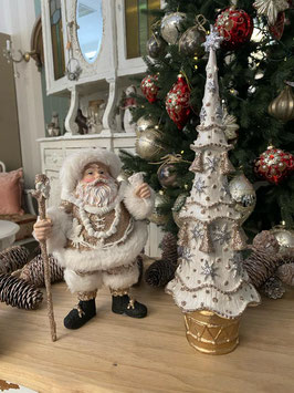 Weihnachtsbaum, weiß mit Glitzer