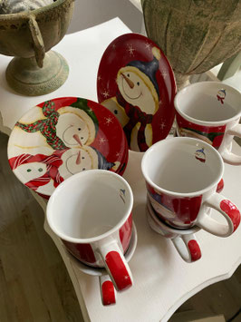 Weihnachtsgeschirr-Set 12-teilig