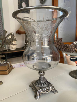 Vase mit Metallmontur - XL