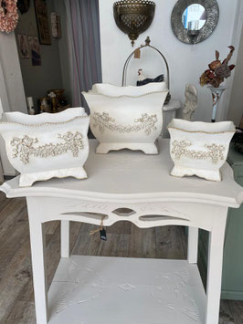 Jardiniere aus Metall - mittel