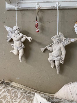 Relief Wandhänger "Engel mit Trompete" links/rechts