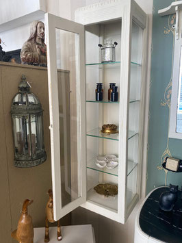 Antike  Wand-Glasvitrine - XL