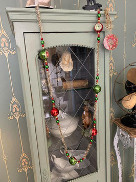 Christbaum Kette mit Glaskugeln