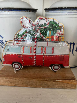 Weihnachts-Bus aus Metall