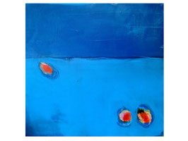 blaues Bild - 60 x 60 cm