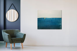blaues Bild 120 x 100 cm