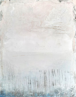 Weisses Strukturbild 100 x 80 cm