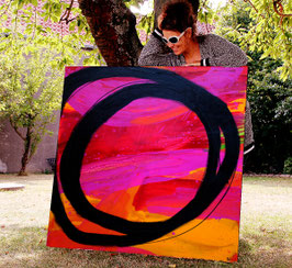 Lass uns Party machen - 120 x 120 cm