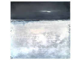 Grau weisses Bild auf 100 x 100 cm
