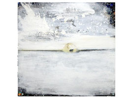 Dem  Schneegestöber ganz nah sein 100 x 100 cm