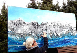 Auftragsarbeit "Gebirge" ab 100 cm Höhe