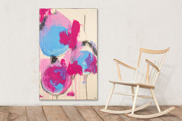 110 x 70 cm - Bild beige pink
