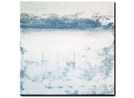 Weißes Strukturbild auf 90 x 70 cm
