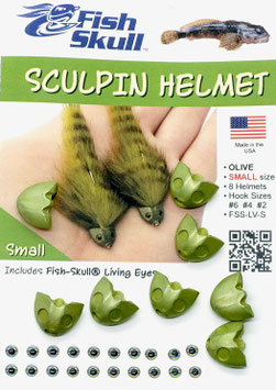 Fish Skull SKULPIN HELMET Olive Small FSS-LV-S