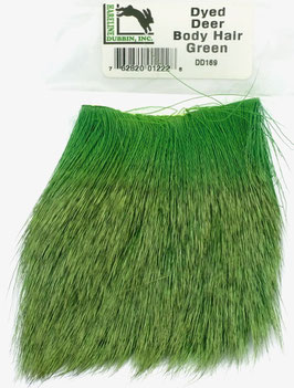 Hareline DYED DEER HAIR Green DD169