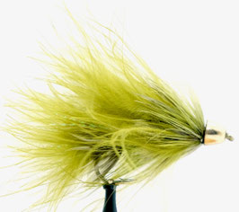 Yangoo CONE HEAD WOOLY BUGGER Olive #2