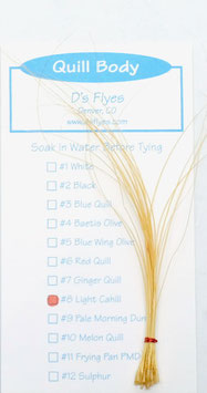 D's Flyes QUILL BODY #8 Light Cahill