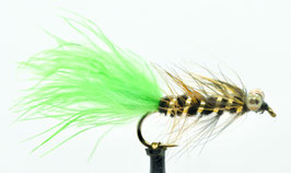 Yangoo CHAINBEAD BUGGER GREEN TAIL #8