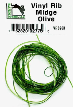 Hareline VINY RIB Midge Olive VRS263