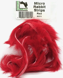 Hareline MICRO RABBIT STRIPS Hot Red MIC310
