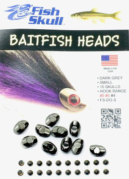 Fish Skull BAITFISH HEADS Dark Grey Small FS-DG-S