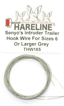 Hareline INTRUDER TRAILER HOOK WIRE Grey THW165