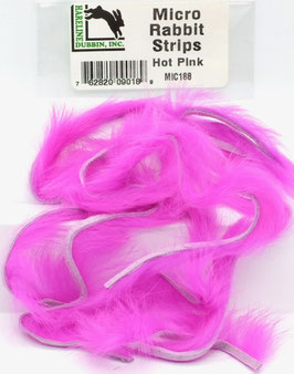 Hareline MICRO RABBIT STRIPS Hot Pink MIC188