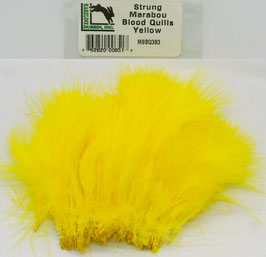Hareline STRUNG MARABOU BLOOD QUILLS Yellow MBSQ383