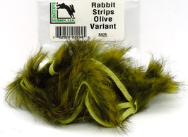 Hareline RABBIT STRIPS Olive Variant RS25