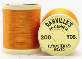 Danville's FLYMASTER 70 Denier Waxed Orange TFS007