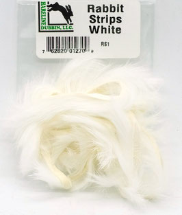 Hareline RABBIT STRIPS White RS1