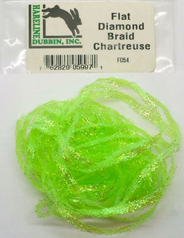 Hareline FLAT DIAMOND BRAID Chartreuse FD54
