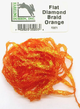 Hareline FLAT DIAMOND BRAID Orange FD271