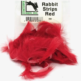 Hareline RABBIT STRIPS Red RS8