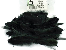 Hareline METZ SOFT HACKLE Black MH11