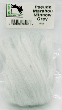 Hareline PSEUDO MARABOU Minnow Grey PM235