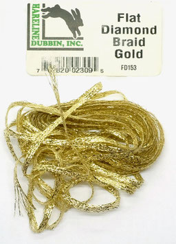 Hareline FLAT DIAMOND BRAID Gold FD153