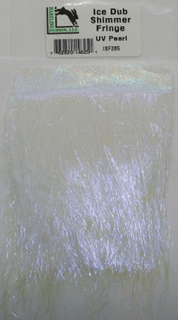 Hareline ICE DUB SHIMMER FRINGE UV Pearl ISF285