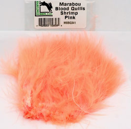 Hareline STRUNG MARABOU BLOOD QUILLS Shrimp Pink MBSQ341