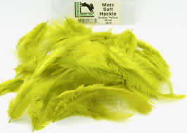 Hareline METZ SOFT HACKLE Golden Yellow Olive MH162