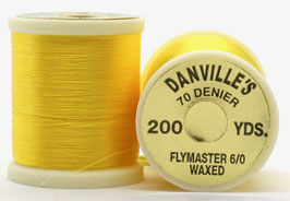 Danville's FLYMASTER 70 Denier Waxed Yellow TFS008